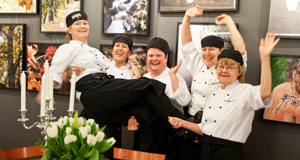 pressbild vinnare matgladje Arla Guldkon 2013